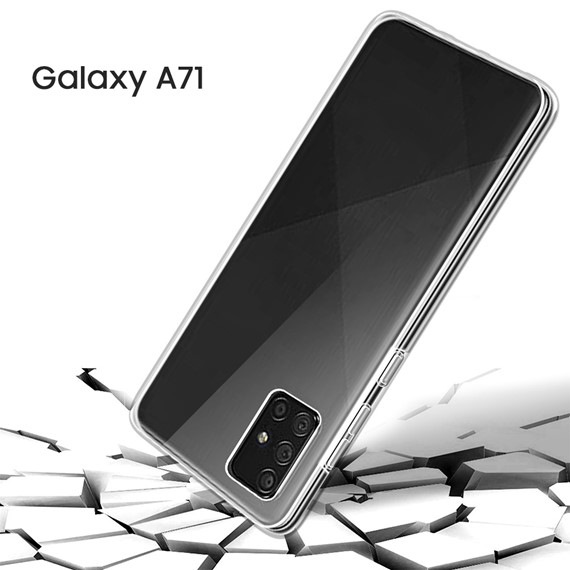 Samsung Galaxy A71 Kılıf CaseUp 360 Çift Taraflı Silikon Şeffaf 3